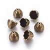 Tibetan Style Alloy Bead Caps LS-TIBE-5211-AB-FF-1