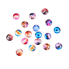 SUNNYCLUE Starry Sky Pattern Printed Glass Cabochons GGLA-SC0001-02-4