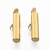 304 Stainless Steel Slide On End Clasp Tubes STAS-S115-01E-G-3