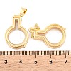 Rack Plating Brass Locket Pendants KK-F874-01G-17-3
