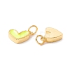 Rack Plating Brass Enamel Charms KK-D073-27G-06-3