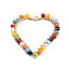 Handmade Glass Seed Beads Woven Pendants PALLOY-JF00534-2
