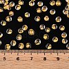 6/0 Inside Colours Transparent Glass Seed Beads SEED-T007-07F-5
