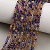 Natural Purple Fluorite Beads Strands GG-CBA753B-A01-3mm-1