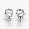 Tarnish Resistant 304 Stainless Steel Lobster Claw Clasps Hand Polished STAS-F125-12x7mm-P-2