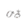 Non-Tarnish 304 Stainless Steel Hollow Oval Stud Earrings for Woman EJEW-N097-004P-2