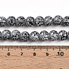 Transparent Baking Paint Glass Beads Strands X-DGLA-N009-8mm-10-5
