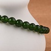 Natural TaiWan Jade Bead Stretch Bracelets X-BJEW-K212-A-019-2