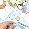 20Pcs Brass Earring Hooks KK-BBC0024-44-3