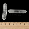 Olycraft 6Pcs Natural Quartz Crystal No Hole BeadsDouble Terminated Point G-OC0004-04-3