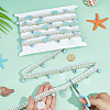1 Skein Polyester Thread & Plastic Pendants Beaded Trim Ribbon OCOR-PH0007-75A-3