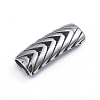 Hollow Retro 304 Stainless Steel Slide Charms/Slider Beads X-STAS-L243-021AS-1