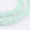 Imitation Jade Glass Beads Strands X-DGLA-S076-8mm-20-3