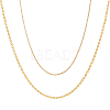 Stylish Stainless Steel Double Layered Pearl Necklace for Daily Wear. SQ0252-1-1