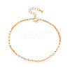 Brass Cable Chain Bracelets for Women BJEW-N032-08C-G-2