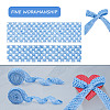 2 Rolls 2 Sizes Polyester Elastic Ribbon EW-TA0001-02J-2