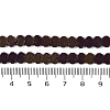 Electroplated Natural Lava Rock Beads Strands G-Q1009-G01-02A-4