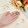 10Pcs 2 Colors Brass Toggle Clasps KK-BBC0021-22B-3