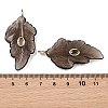Natural Ice Obsidian Carved Pendants G-K372-06G-06-3