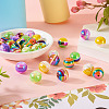 30Pcs 5 Colors Opaque Acrylic Beads MACR-TA0001-46-13