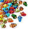 32Pcs 8 Colors Handmade Lampwork Bumpy Beads LAMP-BY0001-05-3