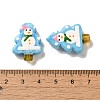 Christmas Theme Handmade Lampwork Beads LAMP-G162-06D-3