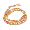 Gradient Color Electroplate Glass Bead Strands X-GLAA-E042-05-B03-3
