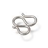 Brass M-Hook Clasps KK-CBA0DF0-14D-P-2