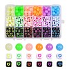 450pcs 18 Colors Opaque Acrylic European Beads sgMACR-SZ0001-17-1