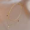 Star Stainless Steel with Natural Shell Double Layer Pendant Necklaces & Charm Bracelets Sets WGBAFA5-03-3