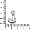 304 Stainless Steel Pendants STAS-S166-02P-12-3