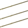 Soldered Brass Coated Iron Curb Chains CH-CJ0001-01A-AB-4