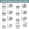 16Pcs 8 Style Adjustable Alloy Finger Rings Components FIND-SC0008-64-2