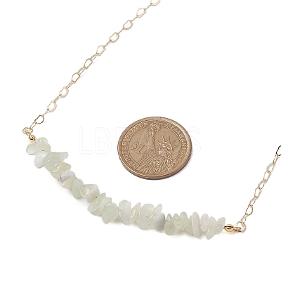 Natural & Synthetic Mixed Gemstone Chip Bib Necklaces NJEW-JN04950-1