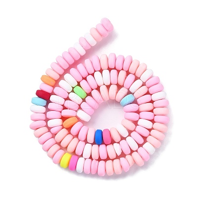 Handmade Polymer Clay Beads Strands X-CLAY-N008-008N-1