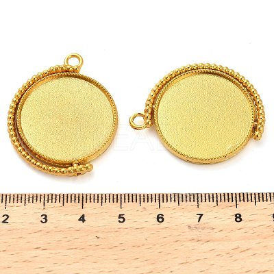 Zinc Alloy Pendant Cabochon Settings X-FIND-NH0001-13B-G-1