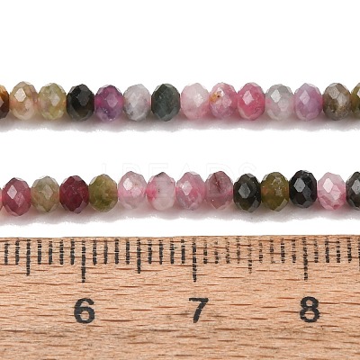 Natural Multicolor Tourmaline Beads Strands G-D110-E02-06-1