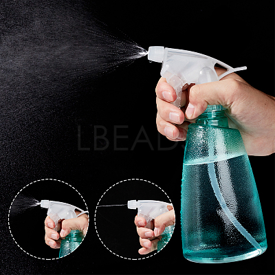 Transparent Plastic Trigger Squirt Bottles AJEW-GA0001-10-1