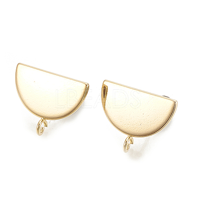 Brass Stud Earrings Findings X-KK-S345-191G-1