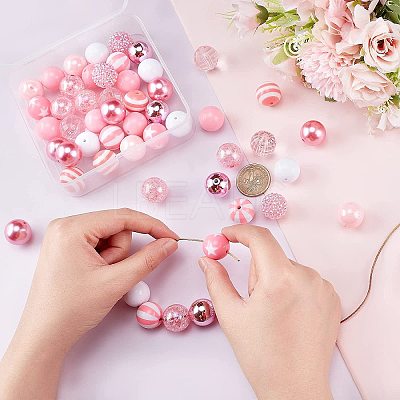 1 Set Opaque Acrylic Beads Set MACR-PH0001-51C-1