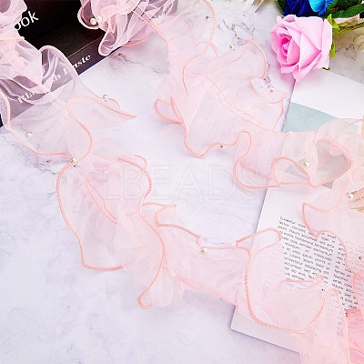 5 Yards Pleated Organza Ribbon OCOR-GF0002-33A-1