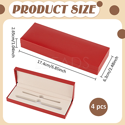 Plastic Pen Gift Packing Boxes CON-WH0001-85A-02-1
