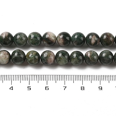Natural Green Quartz Round Beads Strands G-Q171-D02-02-1