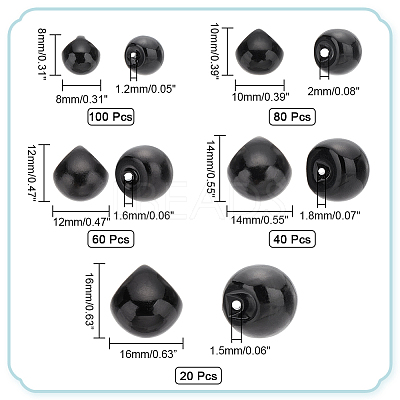 300Pcs 5 Style Resin Imitation Pearl Buttons RESI-PH0002-13-1
