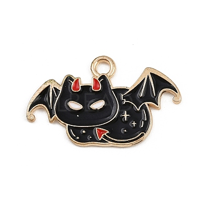 Halloween Alloy Enamel Pendants FIND-I052-01KCG-08-1
