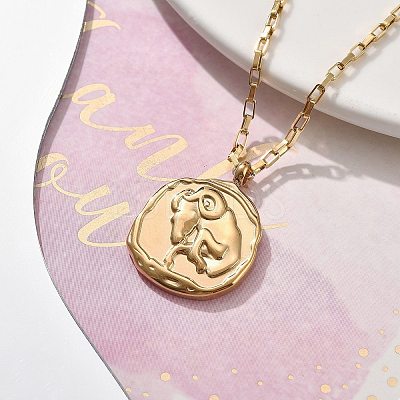 304 Stainless Steel Constellation Pendant Necklaces LS-NJEW-K392-01G-01-1