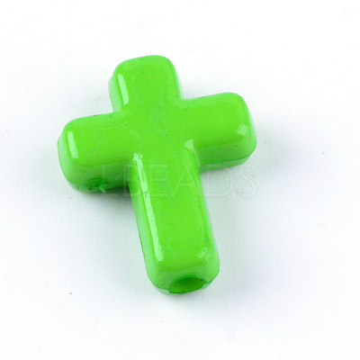 Opaque Acrylic Beads SACR-436-3-1