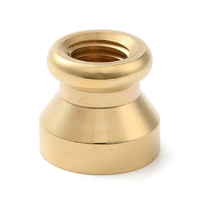 Golden Plated Round Shaped Wax Seal Brass Stamp Head STAM-K002-01G-11-1