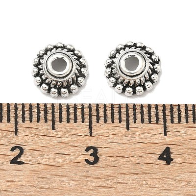 Tibetan Style Alloy Caps LF1235Y-NF-1