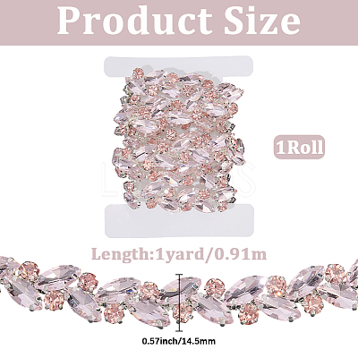 1Yards Iron Rhinestone Cup Chains DIY-CY0002-03-1